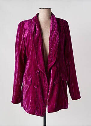 Blazer col châle violet ADILYNN femme