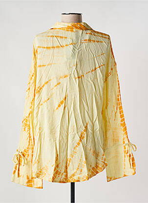 Chemisier tissage crêpe manches longues jaune Y.A.S femme