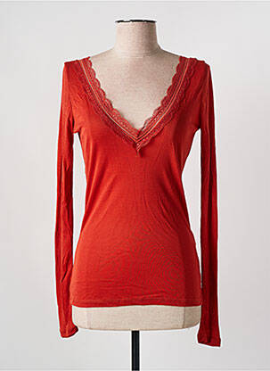T-shirt manches longues manches longues orange VILA femme