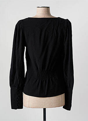 Top coupe cintrée manches longues noir VILA femme