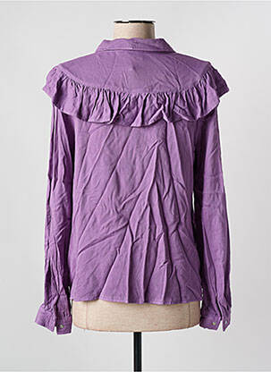 Chemisier coupe cintrée manches longues violet VILA femme