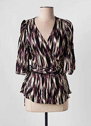 Blouse imprimé fantaisie manches 3/4 violet VILA femme
