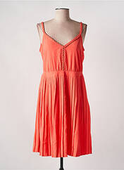 Robe mi-longue orange VILA pour femme seconde vue
