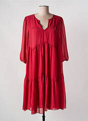 Robe mi-longue rouge SEE U SOON pour femme seconde vue