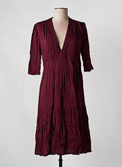 Robe mi-longue violet SEE U SOON pour femme seconde vue