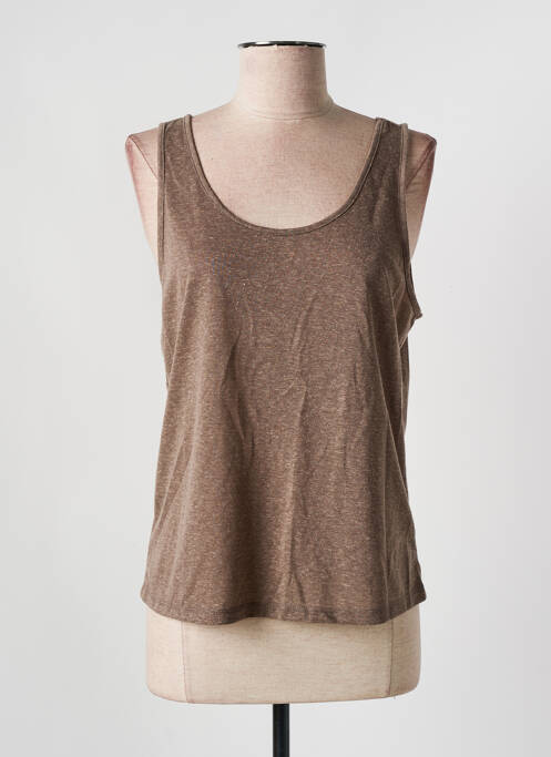 Débardeur marron VILA pour femme