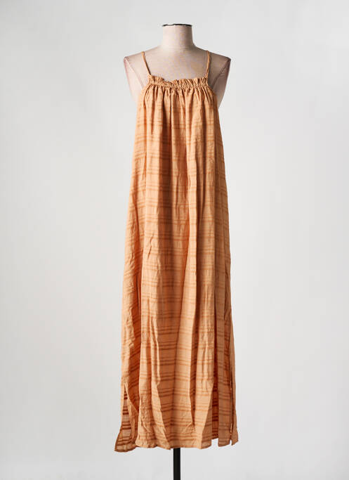 Robe longue orange OBJECT pour femme