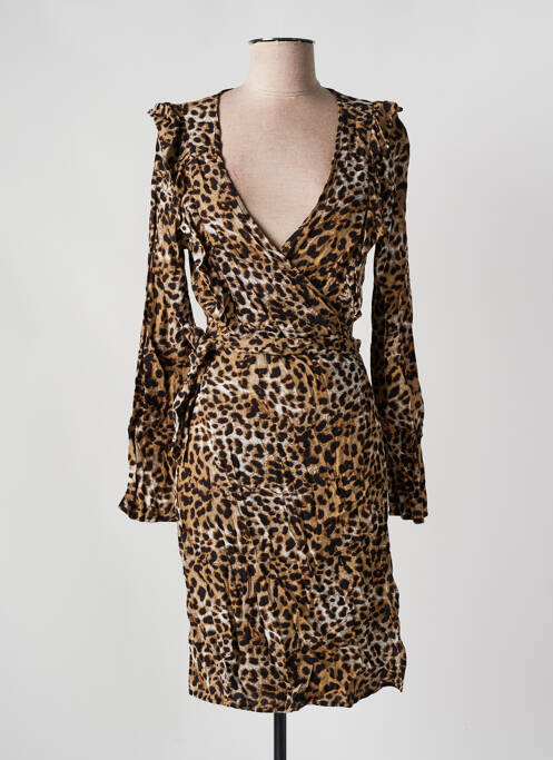 Robe mi-longue marron OBJECT pour femme