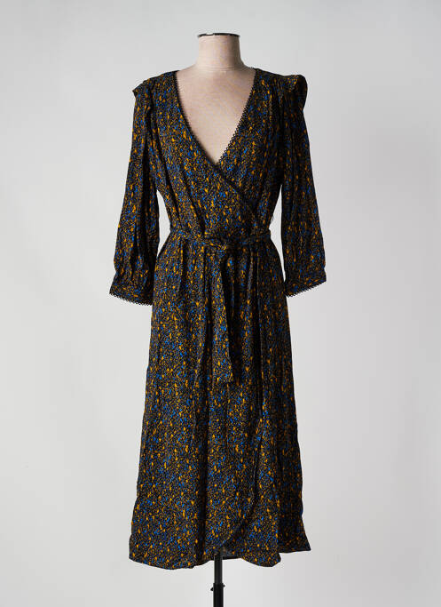 Robe mi-longue noir VILA pour femme