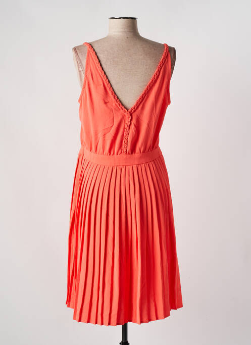 Robe mi-longue orange VILA femme