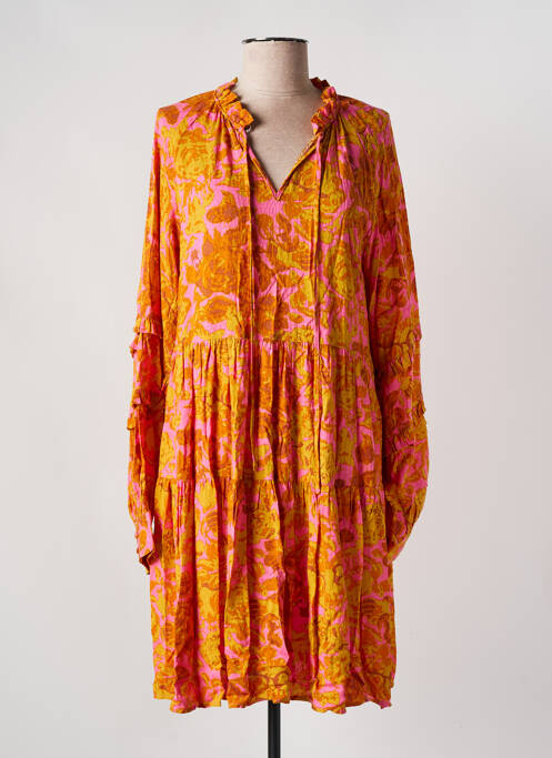 Robe mi-longue orange Y.A.S pour femme