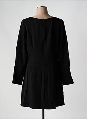 Robe mi-longue manches longues manches longues noir VILA femme