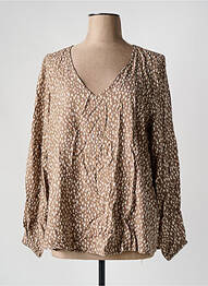 Blouse manches longues manches longues marron EVOKED VILA femme