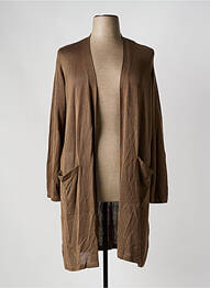 Gilet manches longues manches longues marron EVOKED VILA femme