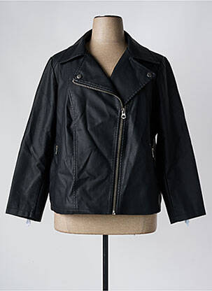 Veste simili cuir poches noir EVOKED VILA femme