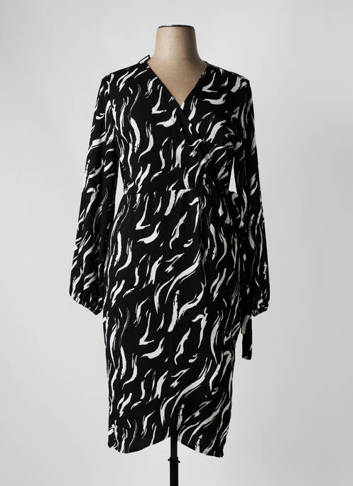 Robe mi-longue noir EVOKED VILA pour femme