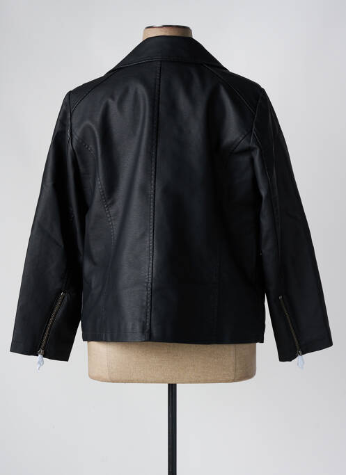 Veste simili cuir noir EVOKED VILA pour femme
