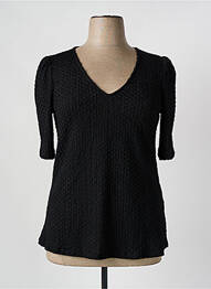 Tunique manches courtes coupe cintrée noir EVOKED VILA femme