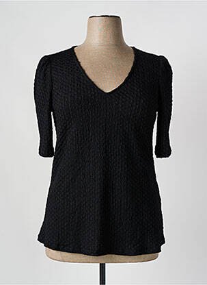 Tunique manches courtes coupe cintrée noir EVOKED VILA femme