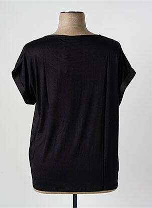 T-shirt coupe droite manches courtes noir EVOKED VILA femme