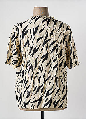 Blouse manches courtes manches courtes beige EVOKED VILA femme