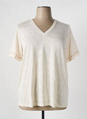 T-shirt beige EVOKED VILA pour femme seconde vue