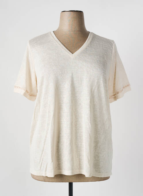 T-shirt beige EVOKED VILA pour femme