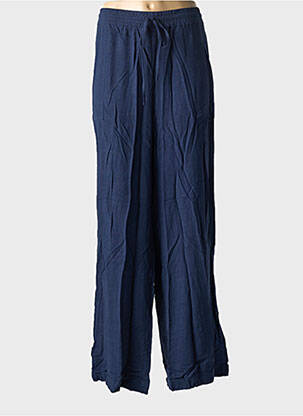 Pantalon large poches taille normale bleu EVOKED VILA femme