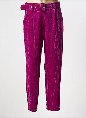 Pantalon slim taille normale taille normale violet ADILYNN femme