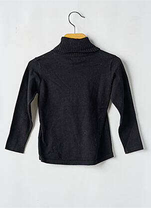 Pull col roulé coupe cintrée manches longues noir MAYORAL fille