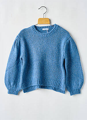 Pull resserrée sur le bas manches longues bleu MAYORAL fille