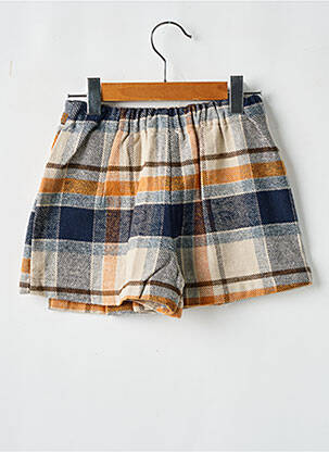 Jupe short imprimé fantaisie bleu MAYORAL fille
