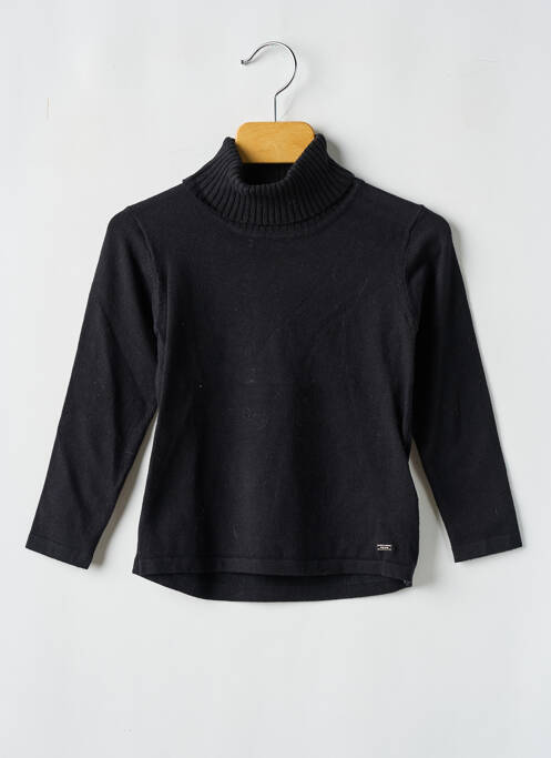 Pull col roulé noir MAYORAL pour fille