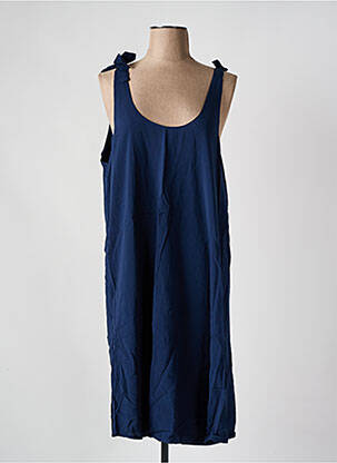 Robe de plage fines bretelles bleu YSABEL MORA femme