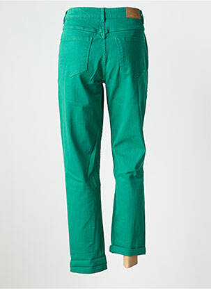Jeans coupe droite stretch taille normale vert ONADO femme