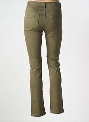 Jeans coupe slim stretch taille normale vert VOGGO femme