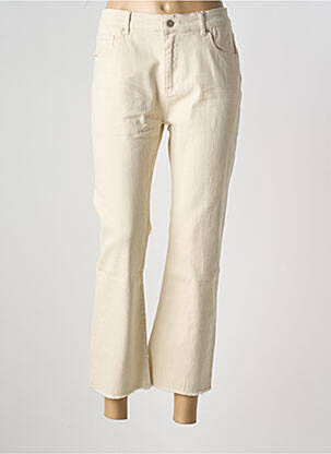 Jeans coupe slim stretch taille normale beige ONADO femme