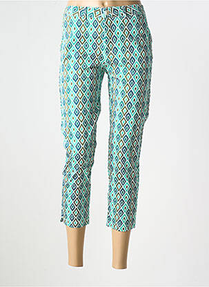 Pantalon 7/8 stretch taille normale vert SARAH JOHN femme