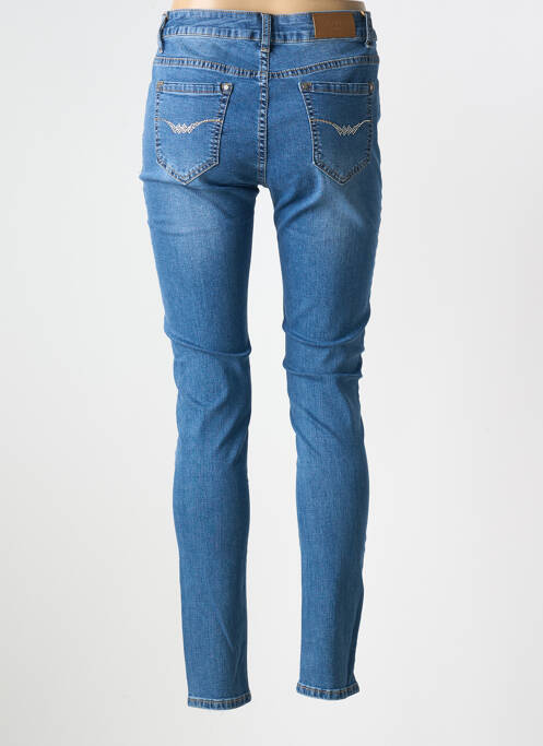 Jeans coupe slim bleu VOGGO pour femme
