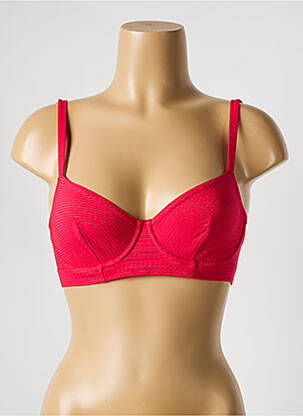Haut de maillot de bain stretch haut soutien-gorge balconnet rouge SIMONE PERELE femme