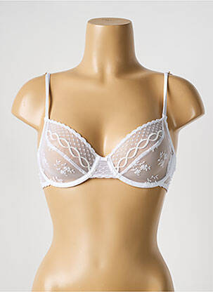Soutien-gorge légère et transparente haut soutien-gorge emboitant blanc PASSIONATA femme