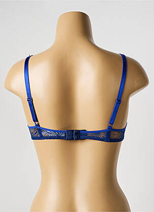 Soutien-gorge effet matière satinée haut soutien-gorge moulé bleu PASSIONATA femme