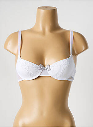 Soutien-gorge effet matière satinée haut soutien-gorge moulé blanc PASSIONATA femme