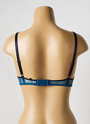 Soutien-gorge effet matière satinée haut soutien-gorge push-up bleu PASSIONATA femme