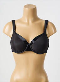 Soutien-gorge effet matière satinée haut soutien-gorge push-up noir IMPLICITE femme
