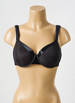 Soutien-gorge effet matière satinée haut soutien-gorge push-up noir IMPLICITE femme