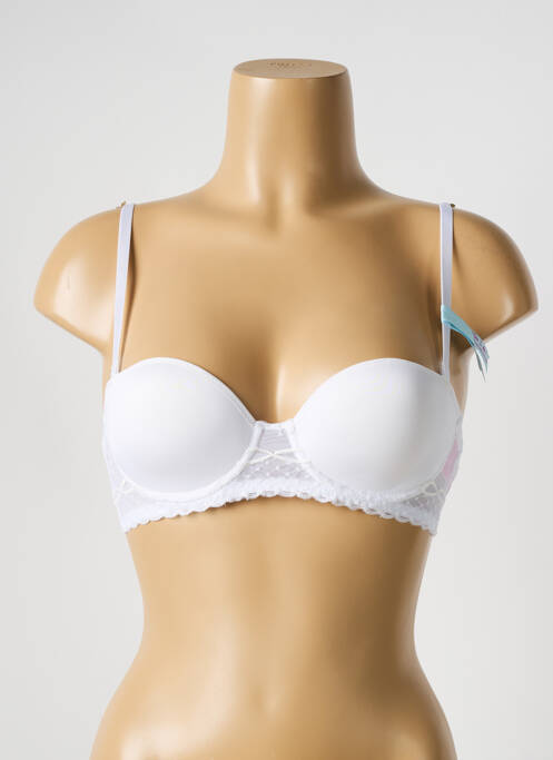 Soutien-gorge effet matière satinée haut soutien-gorge moulé blanc PASSIONATA femme