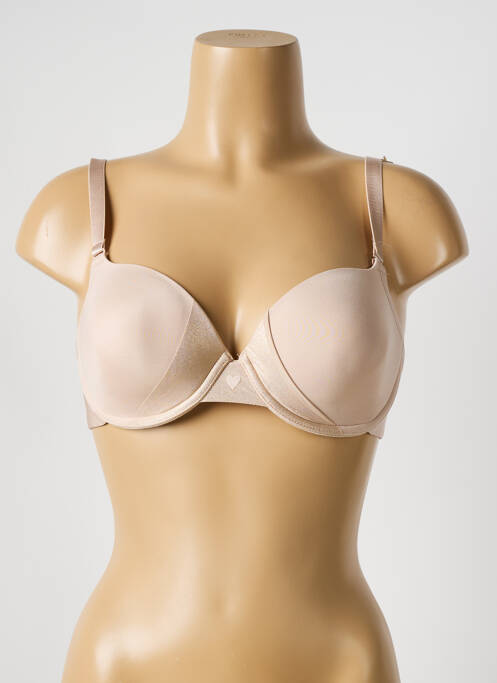 Soutien-gorge effet matière satinée haut soutien-gorge moulé chair PASSIONATA femme