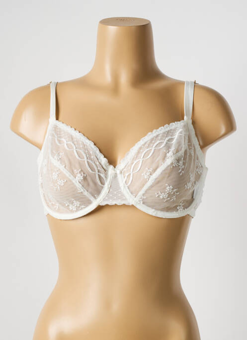 Soutien-gorge légère et transparente haut soutien-gorge emboitant blanc PASSIONATA femme