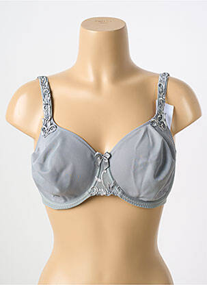Soutien-gorge effet matière satinée haut soutien-gorge emboitant gris SIMONE PERELE femme